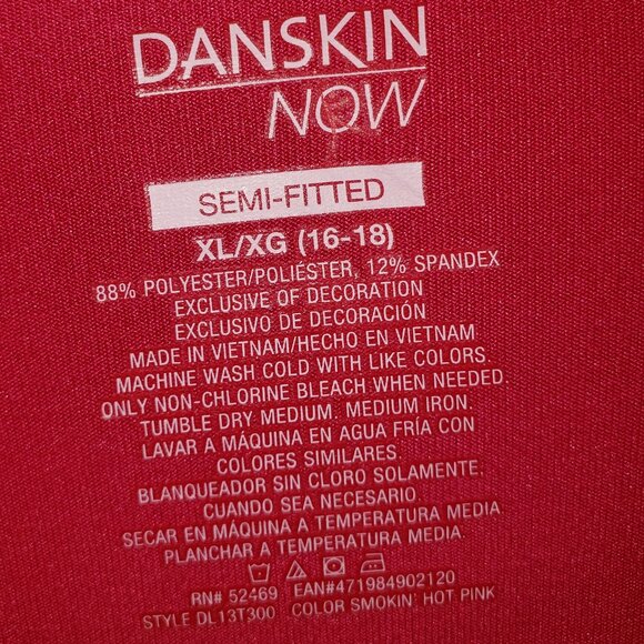 Women's Danskin NOW Semi-Fitted Warm-up Jacket in Fuchsia - XL - Picture 5 of 5